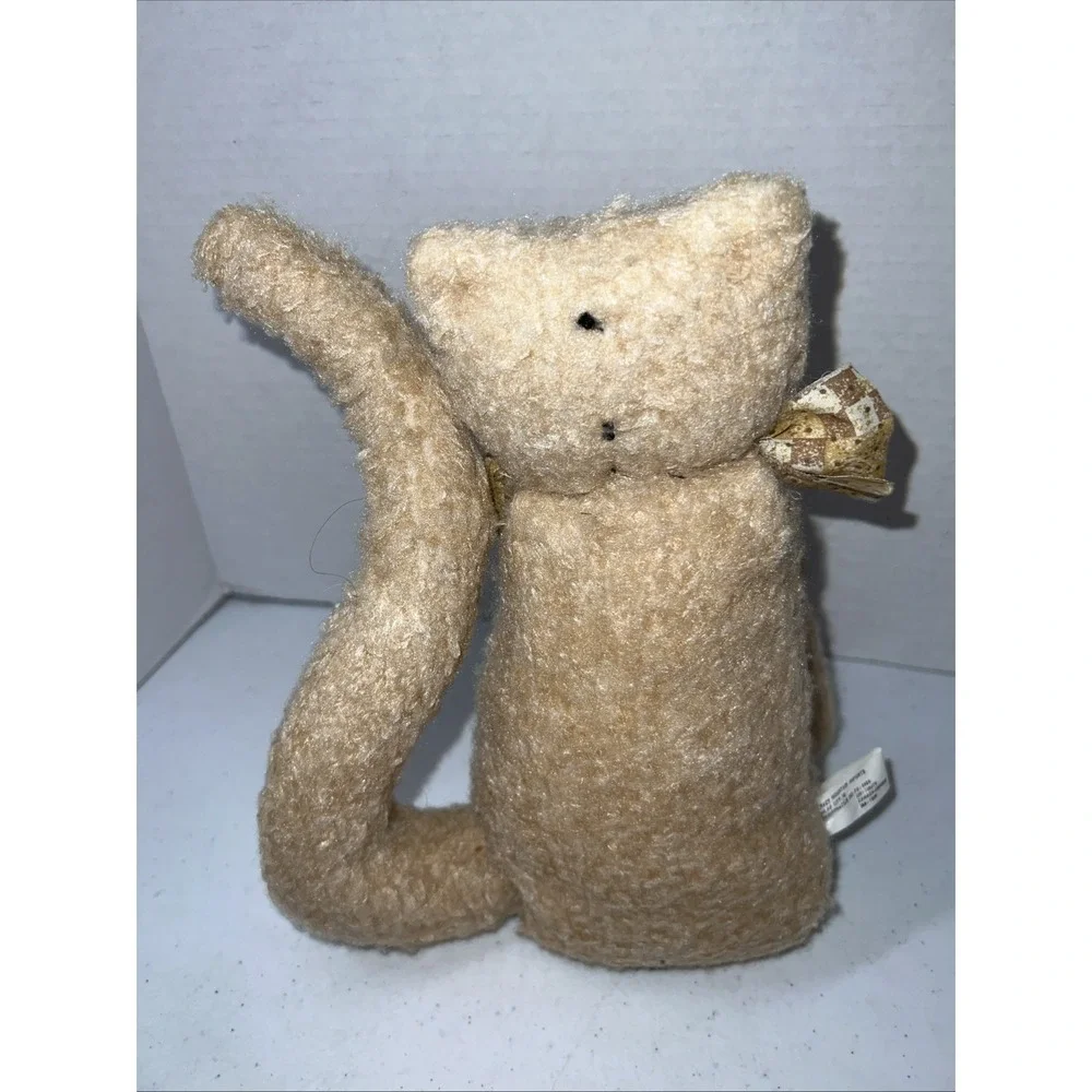 Crazy Mountain Imports Plush Cat Shelf Sitter Kitty Folk Art Primitive 10